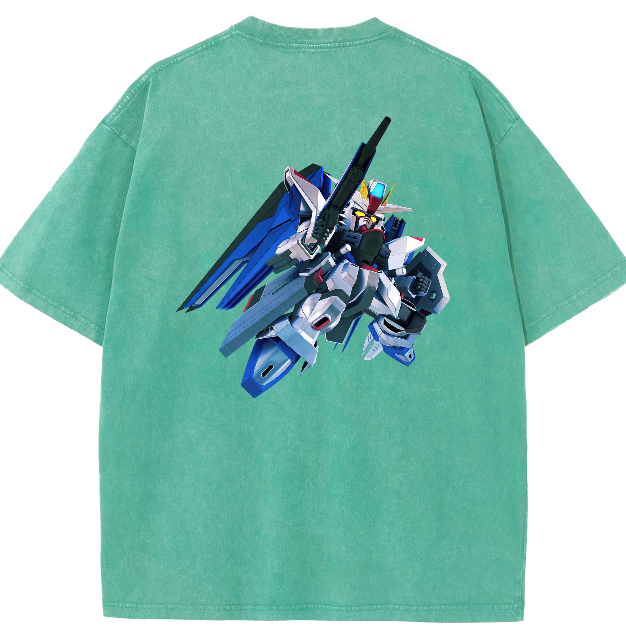 （画像用） 機動戦士ガンダム Mobile Suit Gundam 綿100% ヴィンテージ風 半袖Tシャツ（背面プリント）